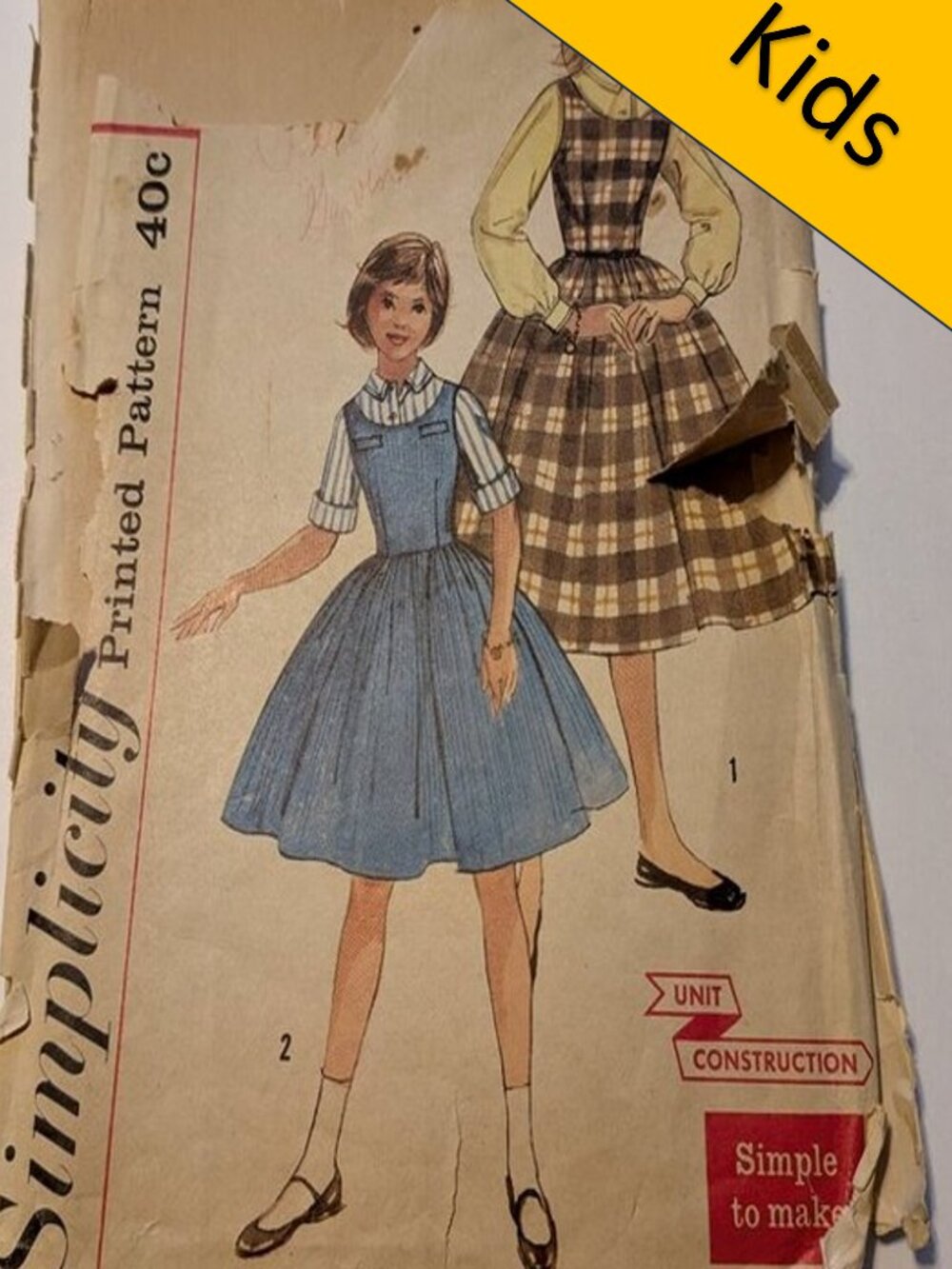 simplicity 2204 Jumper & Blouse EASY sewing pattern